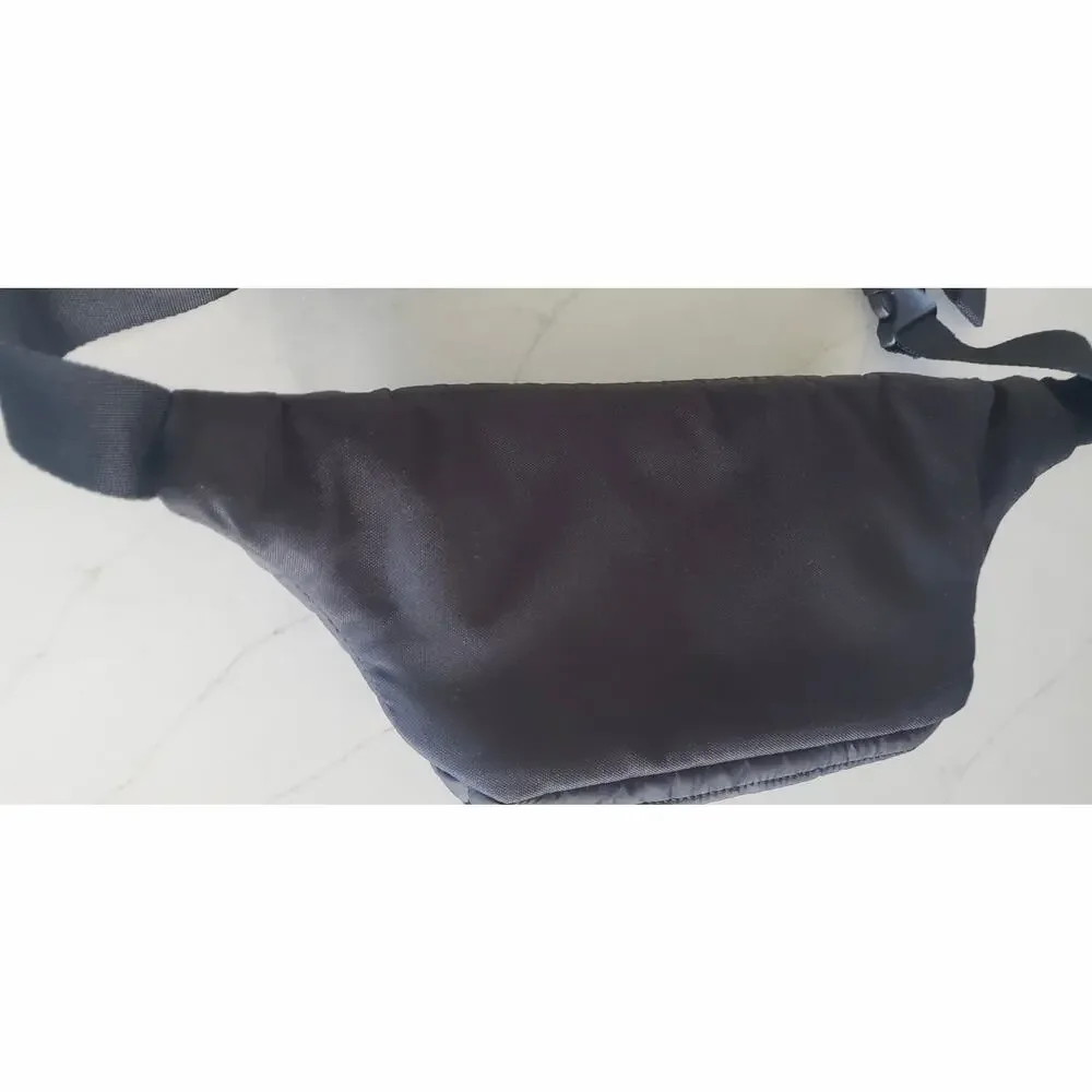 Reebok Rylan Quilted Fanny Pack Black with Rose Gold Accents